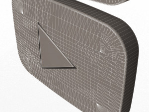youtube gold and silver play buttons Model 3D