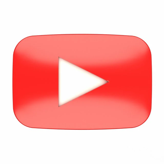 logo YouTube Modèle 3D .c4d .max .obj .3ds .fbx .stl .blend 