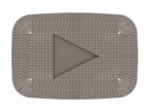 youtube logo 3D 模型