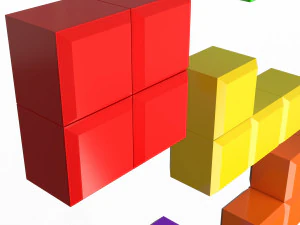 tetris bricks set 02 3D Model