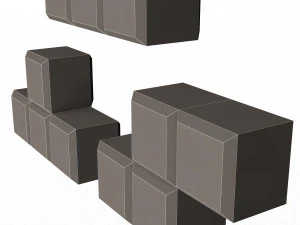 tetris bricks set 02 3D Model