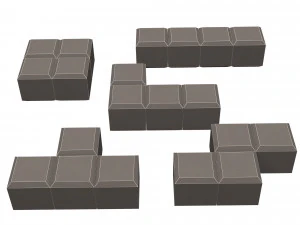 tetris bricks set 02 3D Model