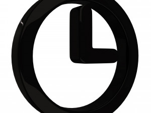 clock symbol 3D Model