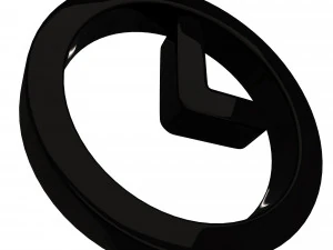 clock symbol 3D Model