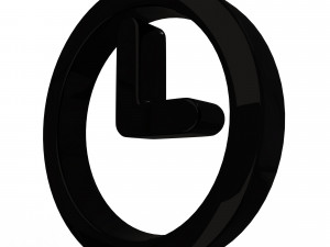 clock symbol 3D Model
