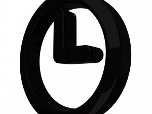 clock symbol 3D Model