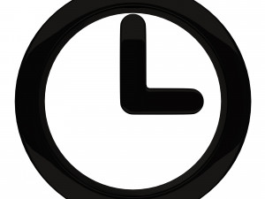 clock symbol 3D Model