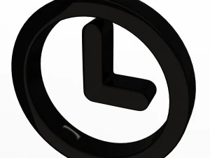 clock symbol 3D Model