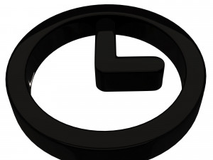 clock symbol 3D Model