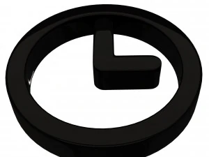 clock symbol 3D Model