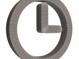 clock symbol 3D Model