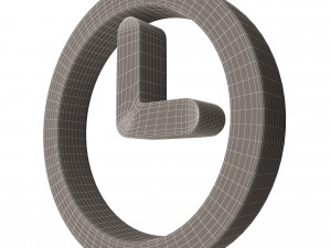 clock symbol 3D Model