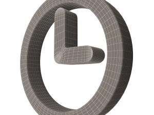 clock symbol 3D Model