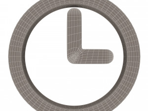 clock symbol 3D Model
