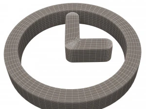clock symbol 3D Model