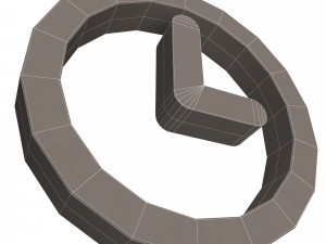 clock symbol 3D Model