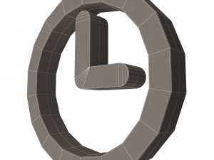 clock symbol 3D Model