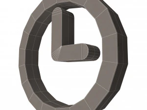 clock symbol 3D Model