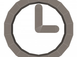 clock symbol 3D Model