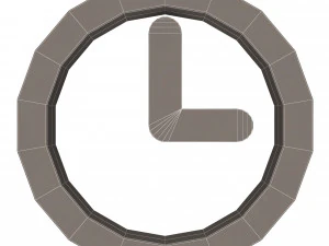 clock symbol 3D Model