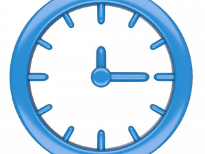 clock icon 02 3D Model