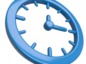 clock icon 02 3D Model