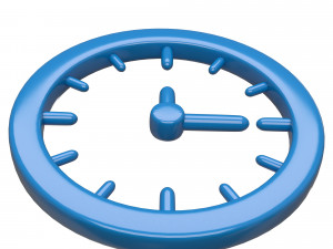 clock icon 02 3D मॉडल