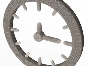 clock icon 02 3D Model