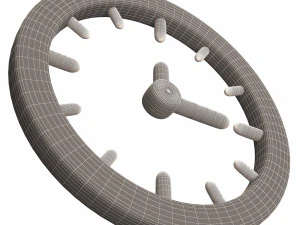 clock icon 02 3D Model
