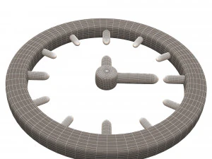 clock icon 02 3D Model