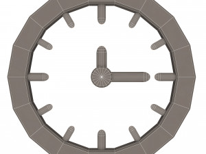 clock icon 02 3D मॉडल