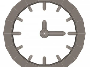 clock icon 02 3D Model