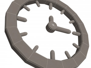 clock icon 02 3D मॉडल