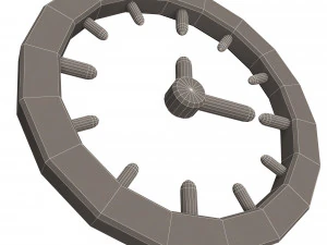 clock icon 02 3D Model