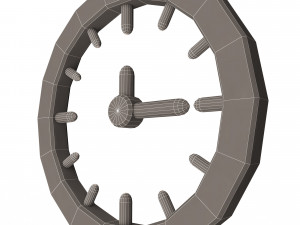 clock icon 02 3D मॉडल