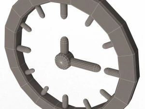 clock icon 02 3D Model
