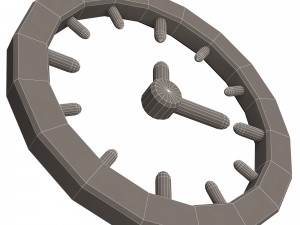 clock icon 02 3D मॉडल