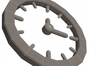 clock icon 02 3D Model