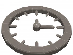 clock icon 02 3D Model