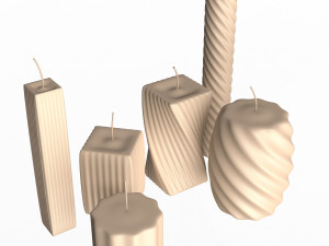 candle collection 3D Модель