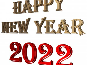 happy new year 2022 01 3D Model