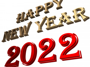 happy new year 2022 01 Model 3D