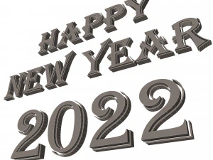 happy new year 2022 01 3D Model