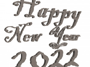 happy new year 2022 02 3D Model