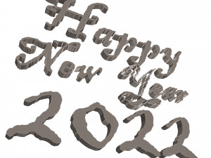 happy new year 2022 02 3D Model