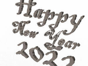 happy new year 2022 02 3D Model