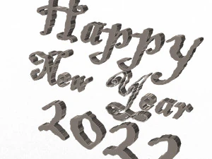 happy new year 2022 02 3D Model