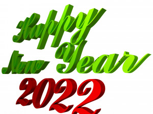happy new year 2022 03 3D-Modell