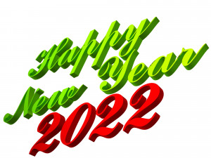 happy new year 2022 03 3D-Modell