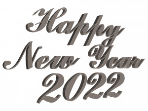 happy new year 2022 03 3D-Modell